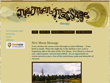 Tablet Screenshot of newmoonmassagetherapy.com